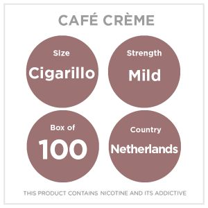 Cafe Creme Filter Tip 100 Cigarillos