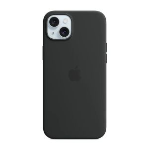 iPhone 15 Plus Silicone Case with MagSafe Black