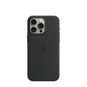 iPhone 15 Pro Silicone Case with MagSafe Black