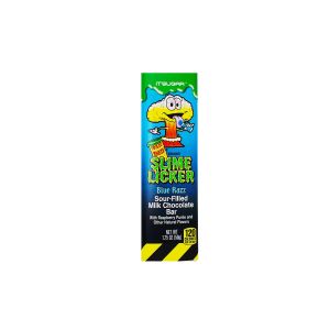 Toxic Waste Slime Licker Blue Razz Sour Filled Chocolate Bar 50gm