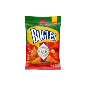 Bugles Hot & Cheesy With The Flavor of Tabasco Pepper Sauce 85gm